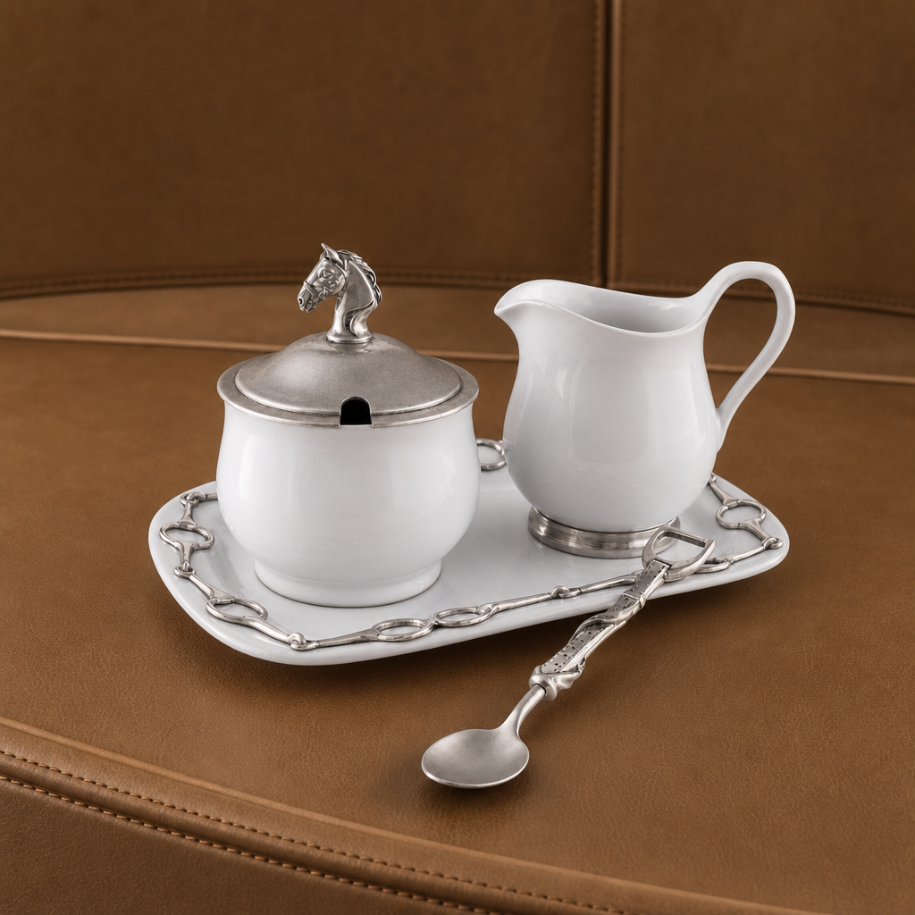 Equestrian Sugar and Creamer Set 1