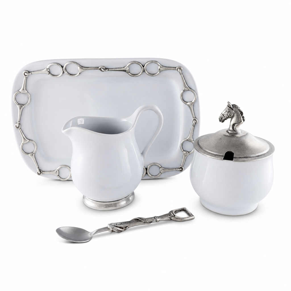 Equestrian Sugar and Creamer Set 11
