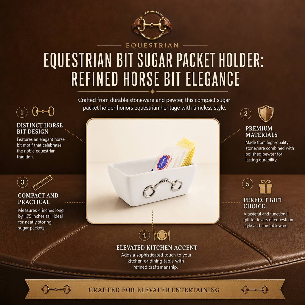 Equestrian Bit Sugar Packet Holder 9