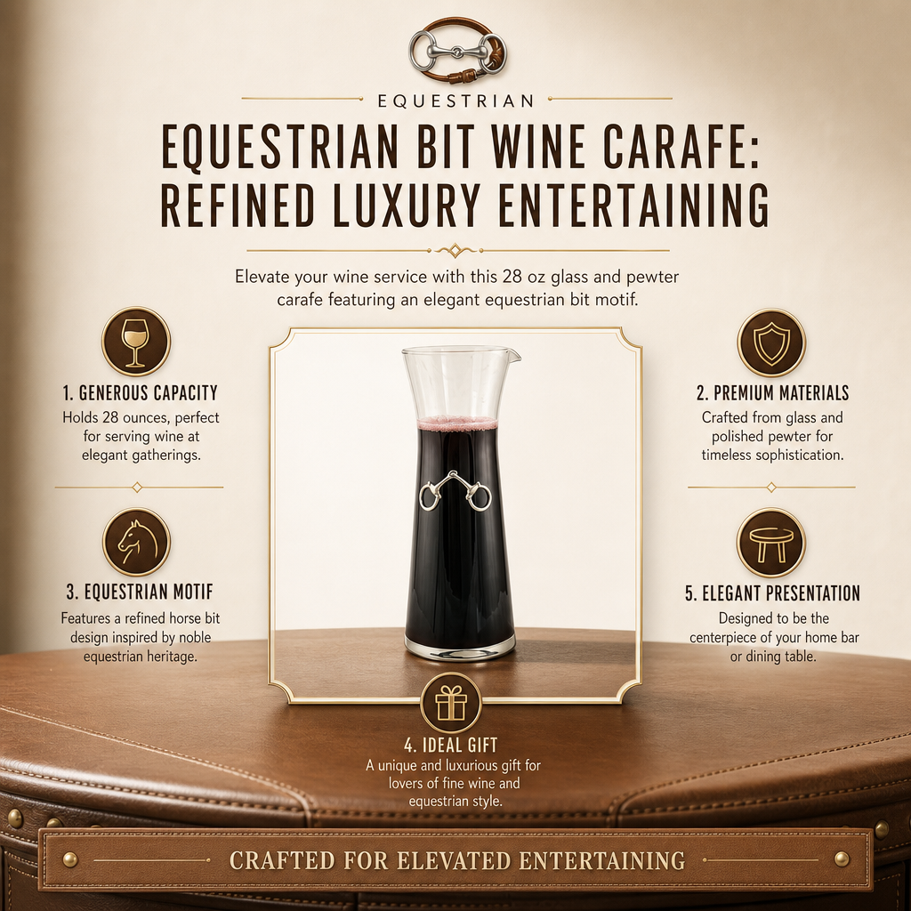 Equestrian Bit Wine Carafe: Refined Luxury Entertaining