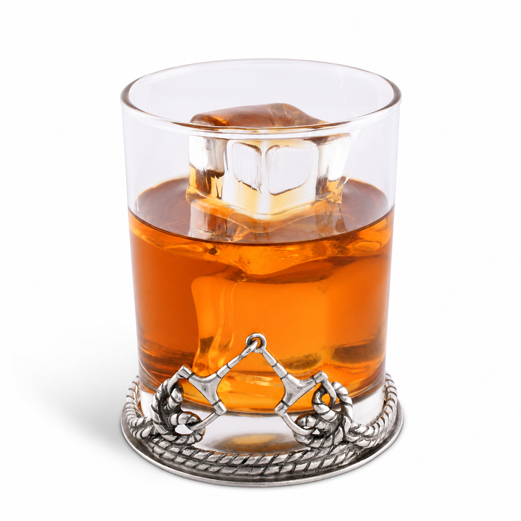 Equestraian D-Ring Snaffle Horse Bit Old Fashion Bar Glass 8
