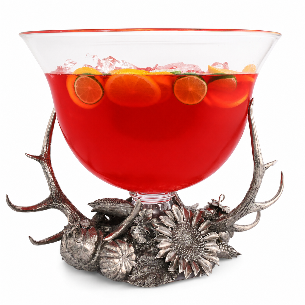 Harvest Glass Pedestal Centerpiece 1
