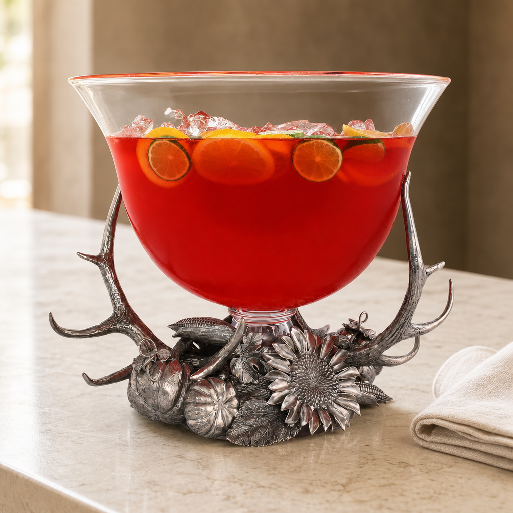 Harvest Glass Pedestal Centerpiece 1