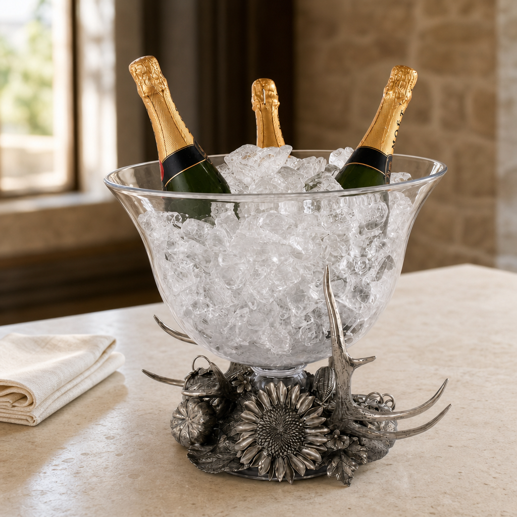 Harvest Glass Pedestal Centerpiece 4