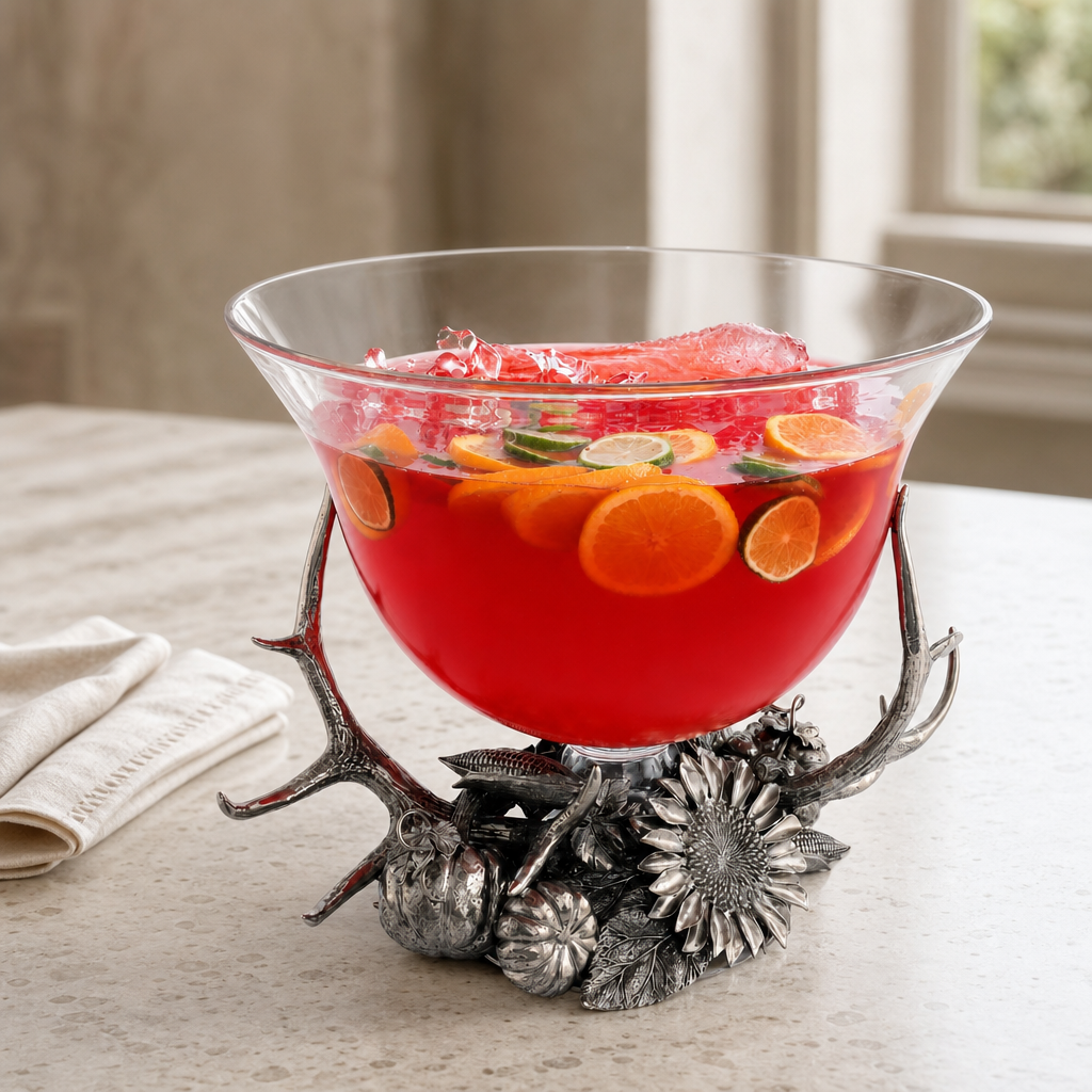 Harvest Glass Pedestal Centerpiece 5