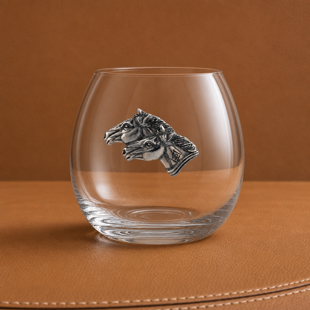 Running Horse Stemless Wine Glass 3