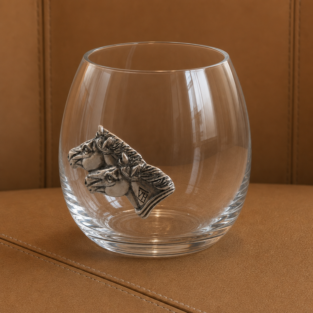 Running Horse Stemless Wine Glass 4