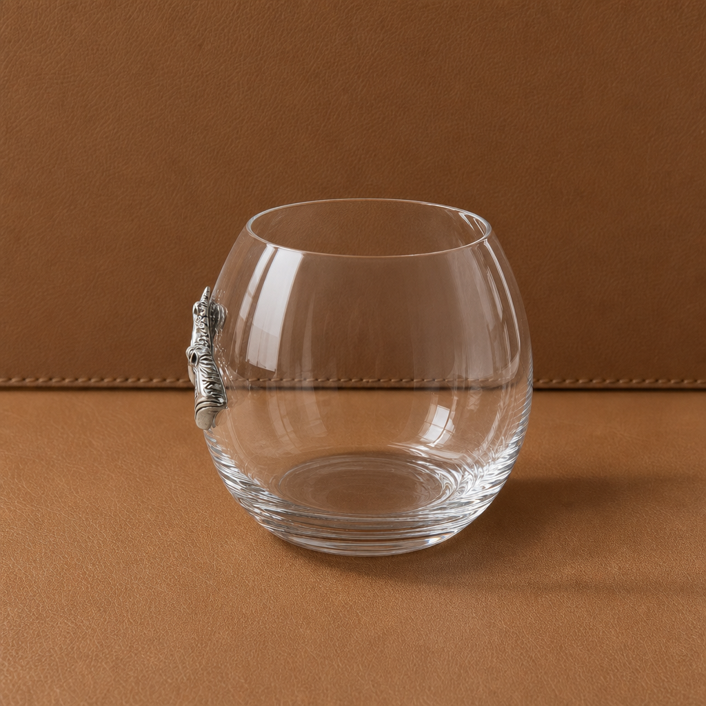 Running Horse Stemless Wine Glass 5