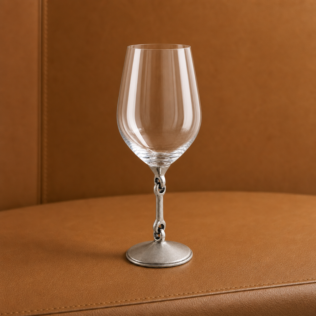 Equestrian Bit Wine Glass 1