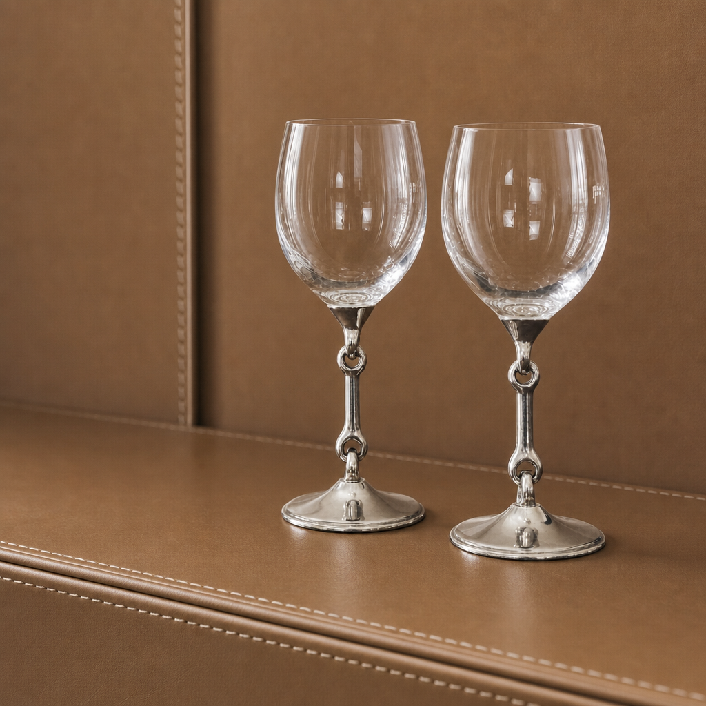Equestrian Bit Wine Glass 3