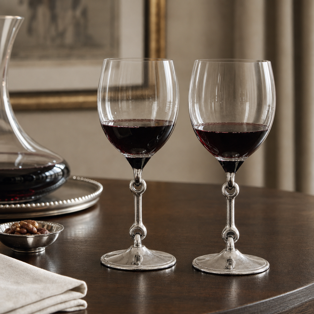 Equestrian Bit Wine Glass 3