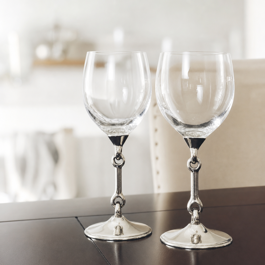 Equestrian Bit Wine Glass 8
