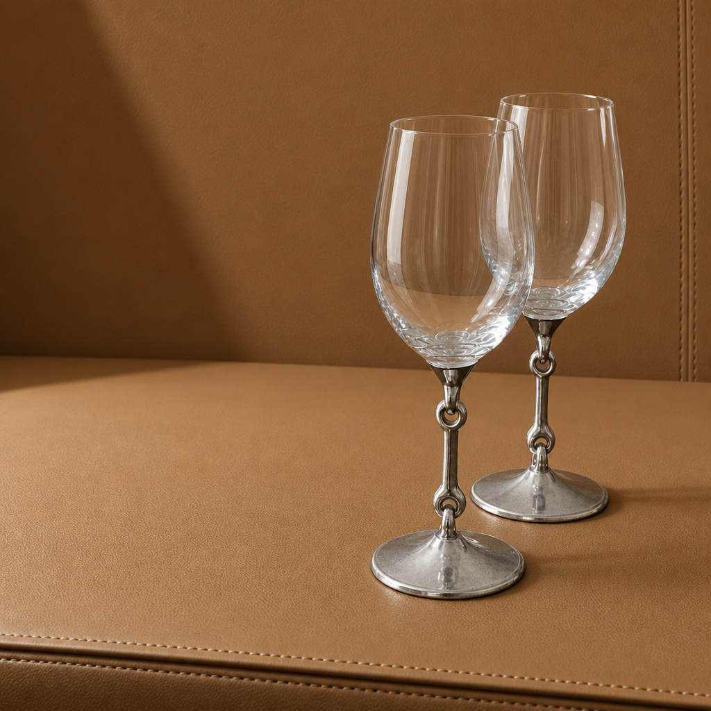 Equestrian Bit Wine Glass 4