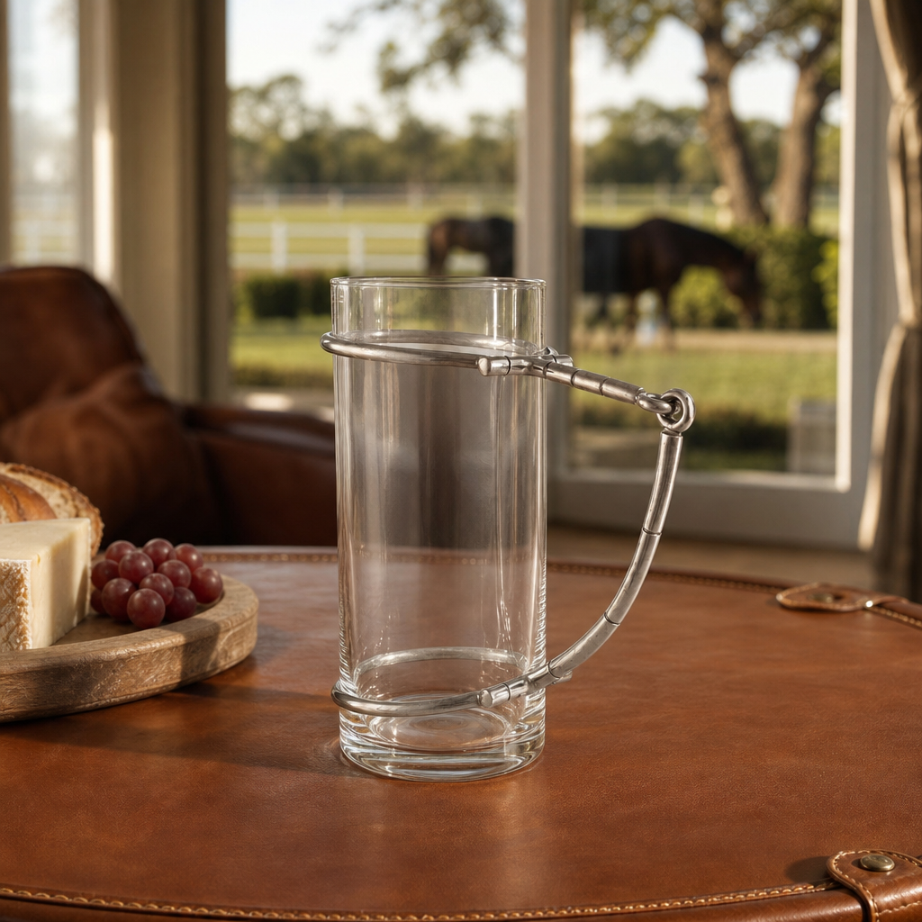 Horse Bit Glass Pitcher 8