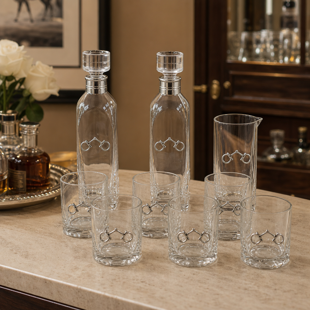 Equestrian Bit Glass Bar Set 2