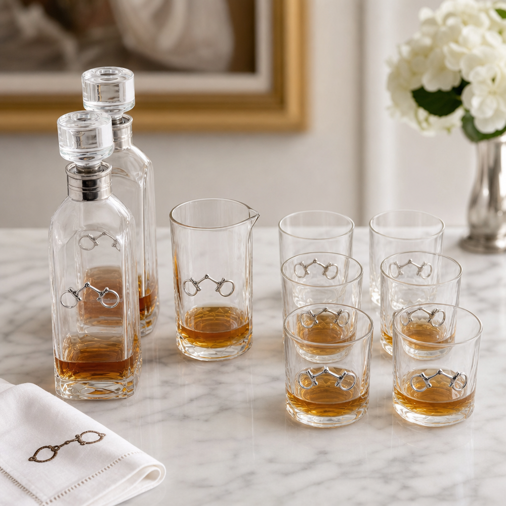 Equestrian Bit Glass Bar Set 10