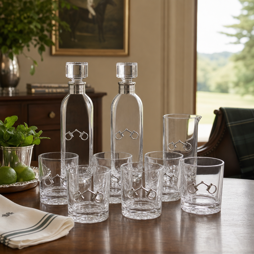 Equestrian Bit Glass Bar Set 9