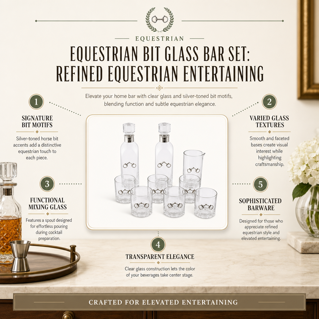 Equestrian Bit Glass Bar Set 11