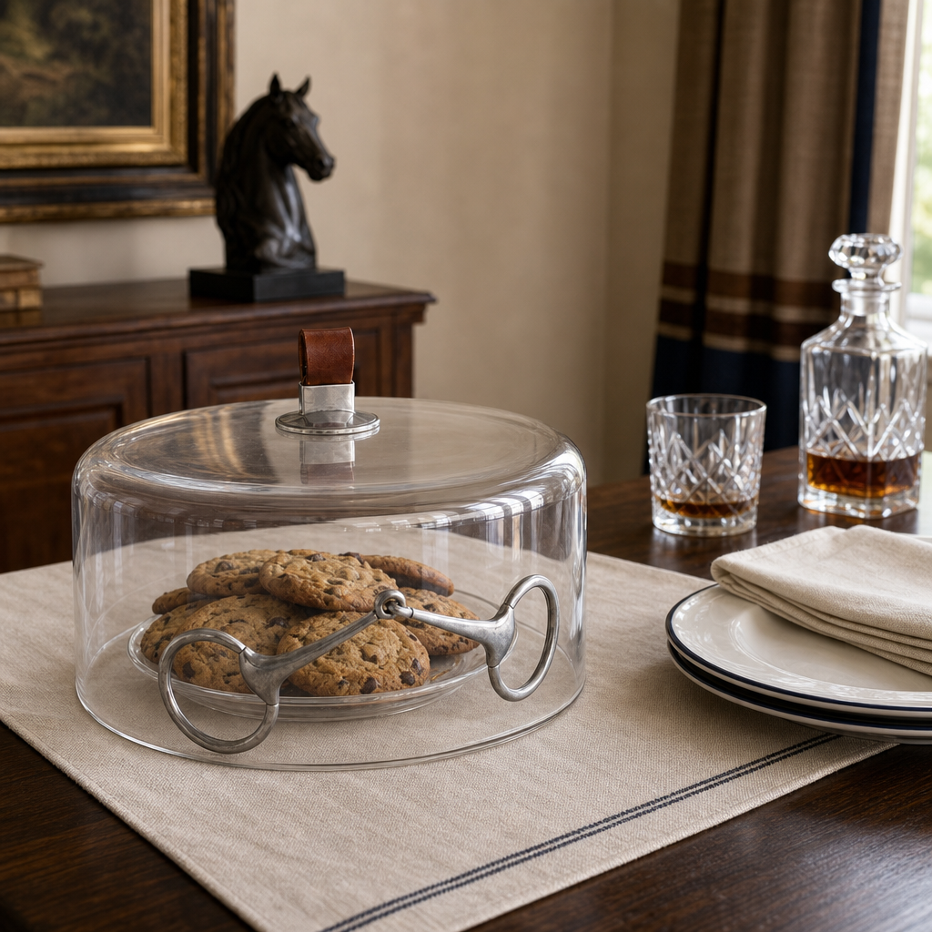 Leather Horse Bit Cake Dome 3