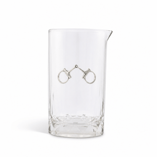 Bit Hatched Bar Glass Mixing Pitcher