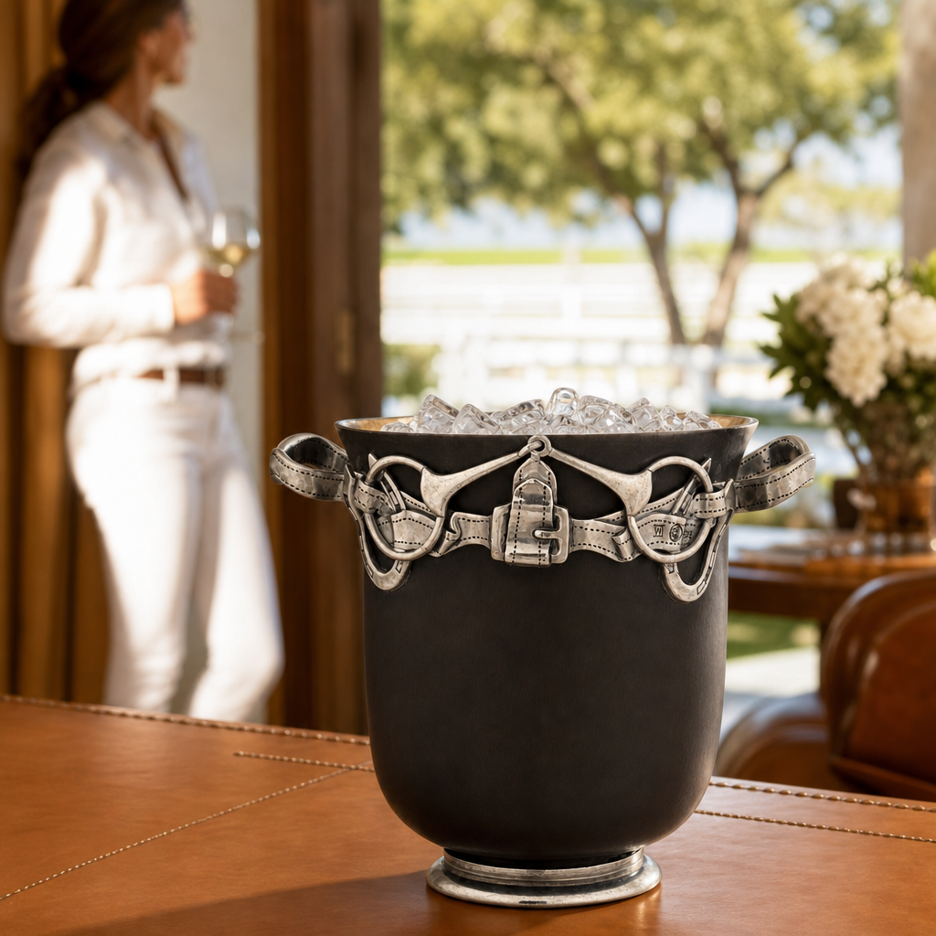 Equestrian Bronze Ice Bucket 5