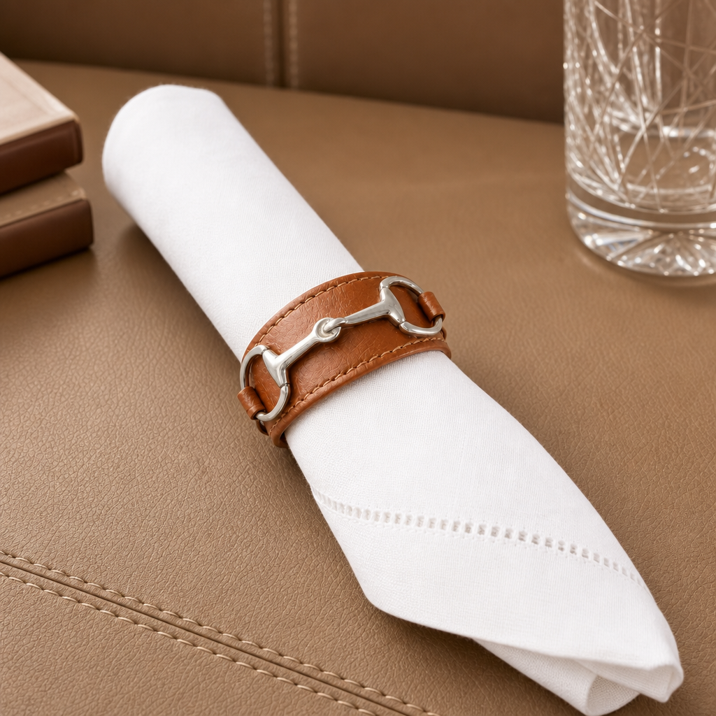 Bit Vegan Leather Napkin Ring 1