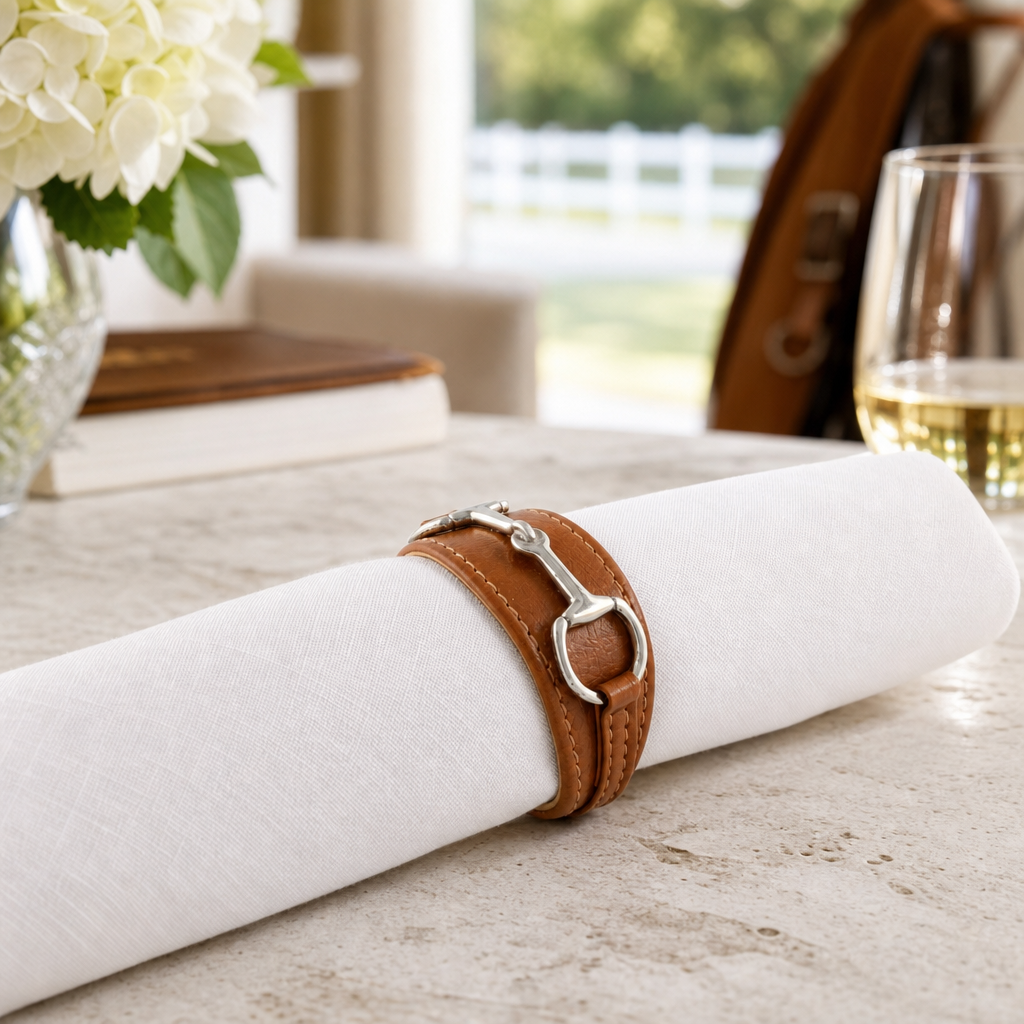Bit Vegan Leather Napkin Ring 7