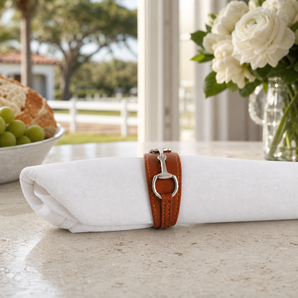Bit Vegan Leather Napkin Ring 9