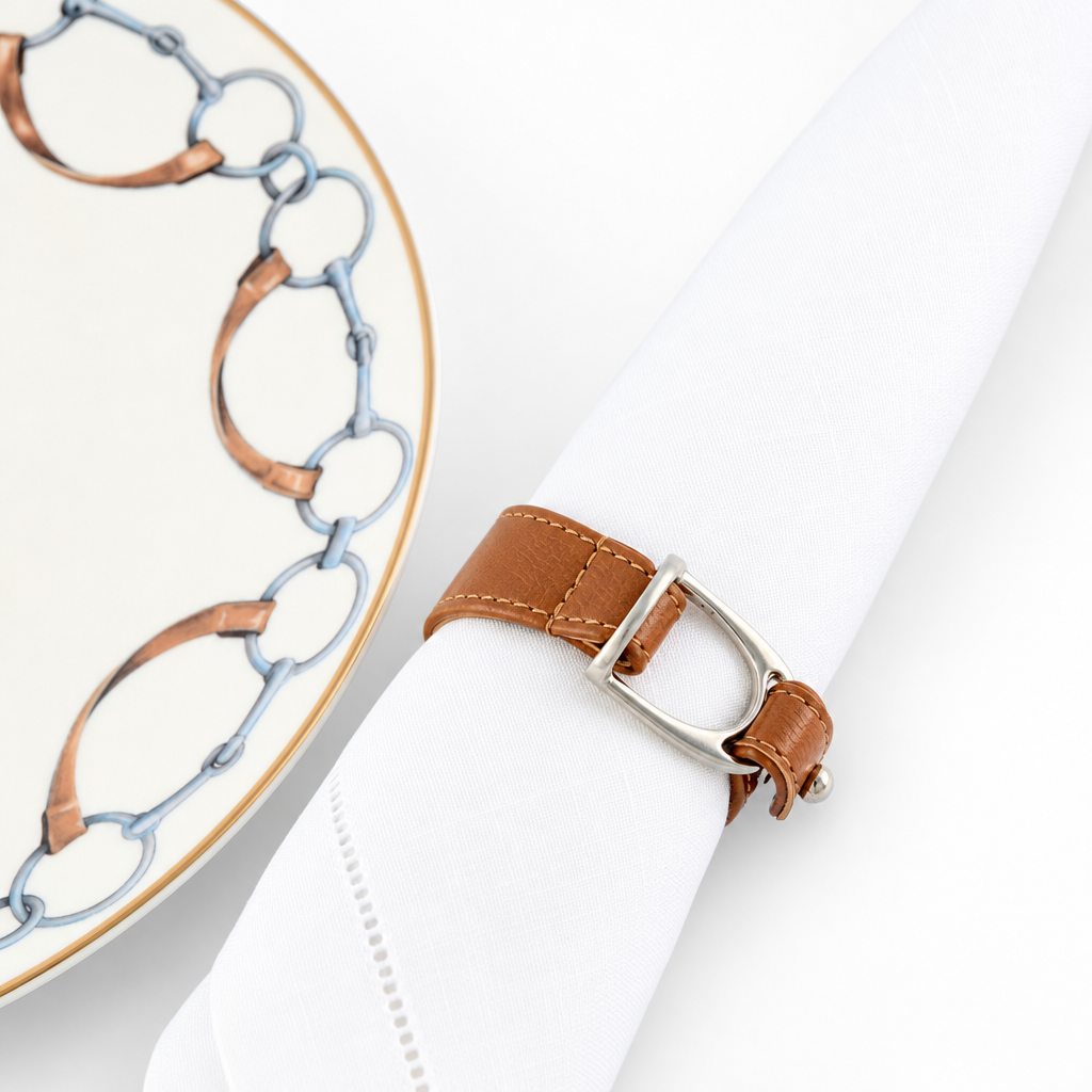 Stirrup Vegan Leather Napkin Ring 1