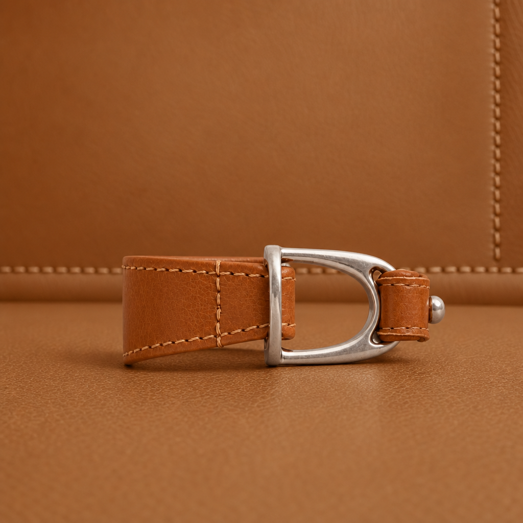 Stirrup Vegan Leather Napkin Ring 3