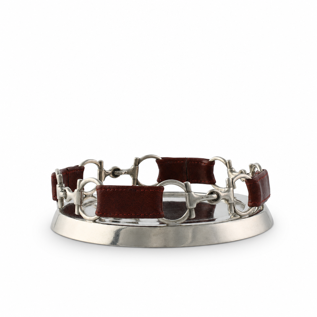 Equestrian Horse Bit Leather Wine Coaster 10