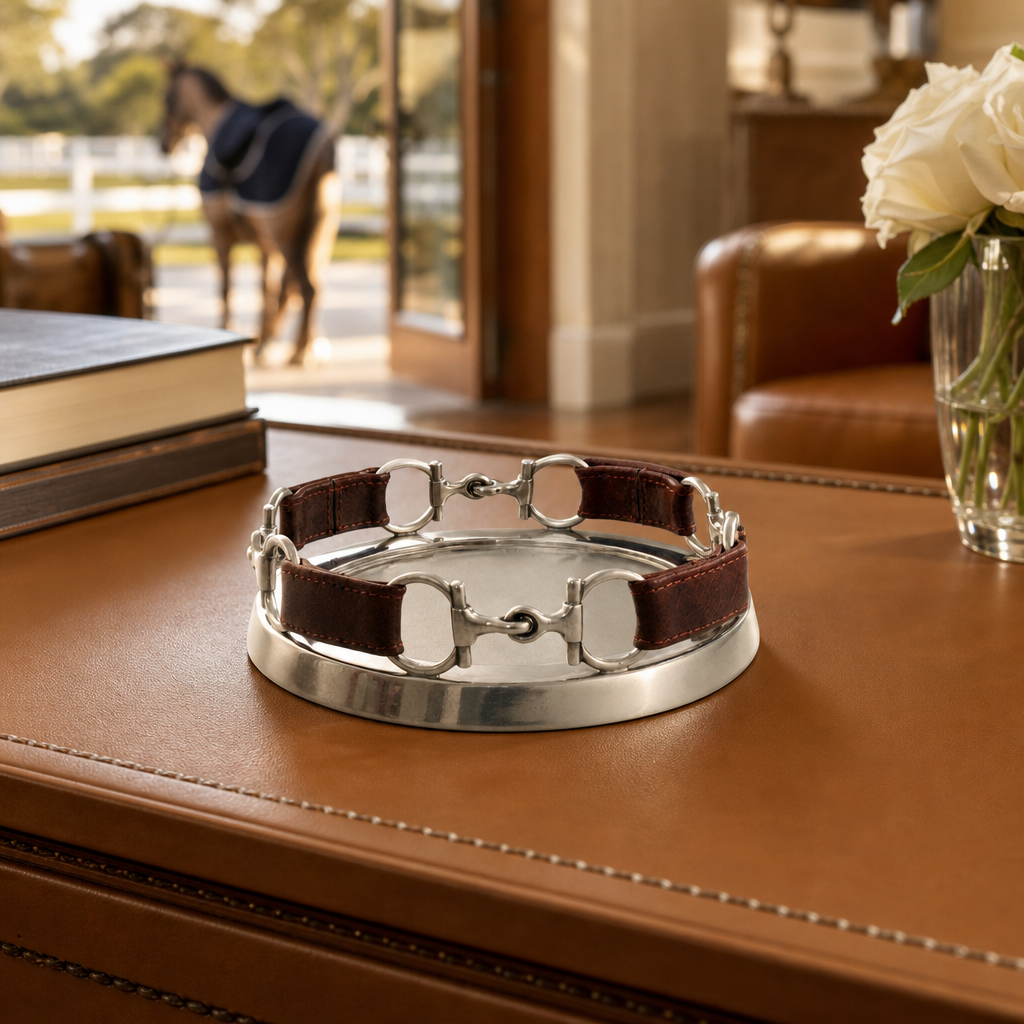 Equestrian Horse Bit Leather Wine Coaster 8