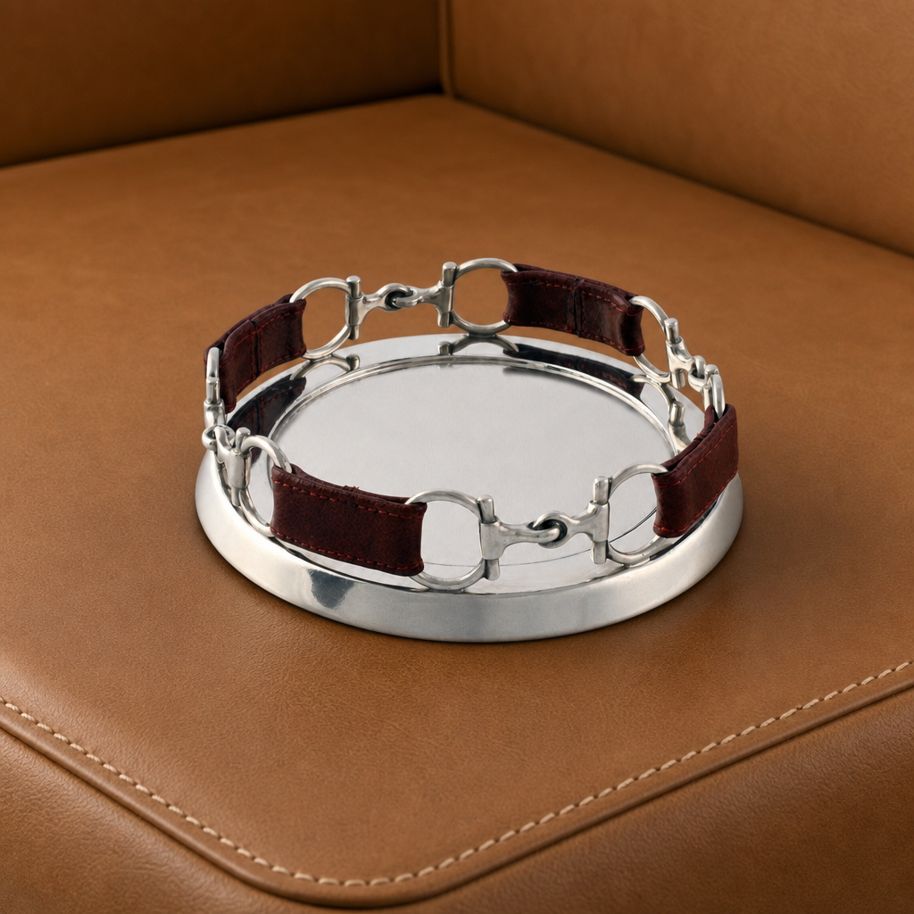 Equestrian Horse Bit Leather Wine Coaster 4