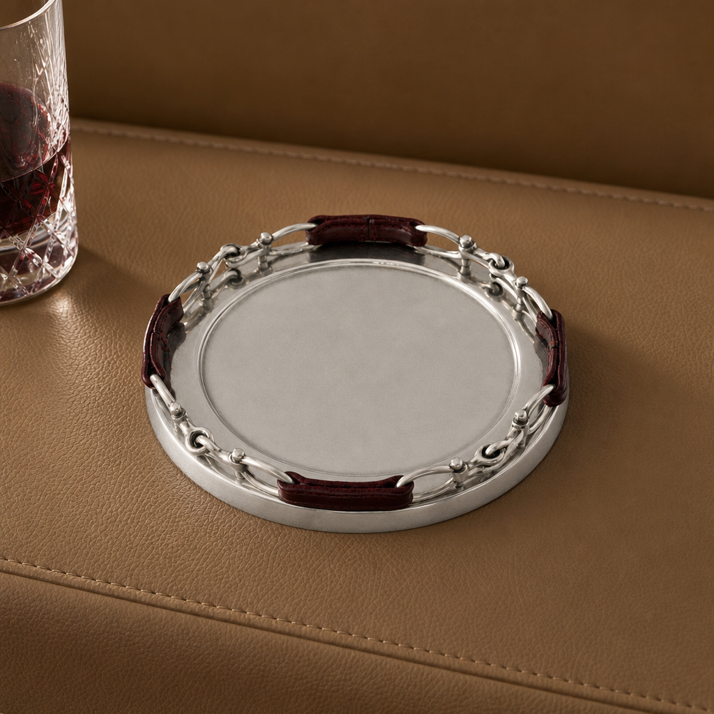 Equestrian Horse Bit Leather Wine Coaster 5