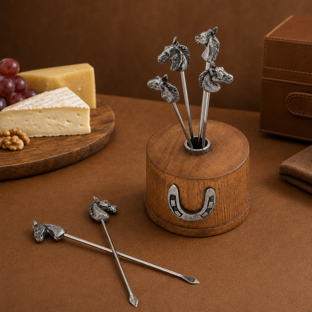 Equestrian Cheese Pick Set 5