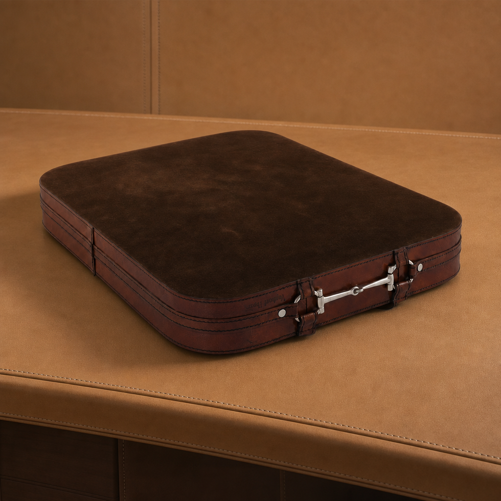 Premium Genuine Leather Bit Serving Tray – Perfect for Entertaining 5