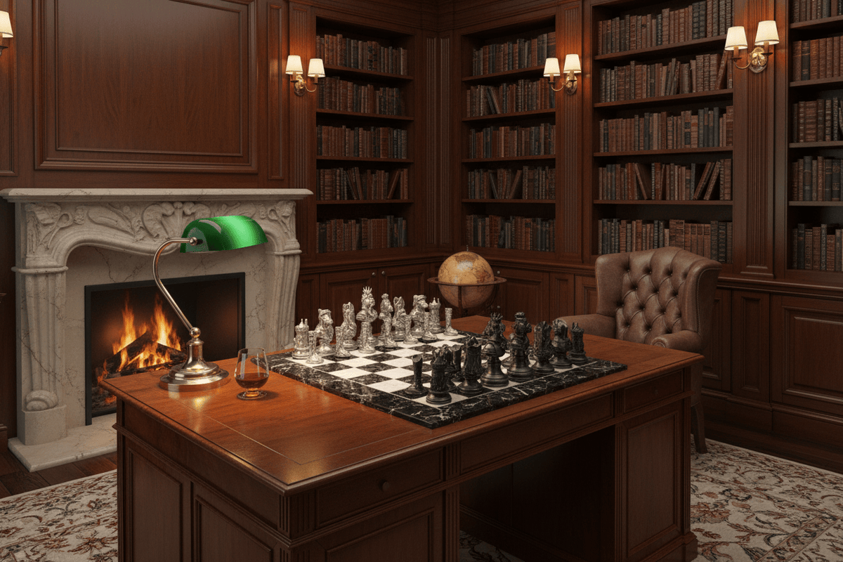 Pewter Equestrian Hunt Chess Pieces