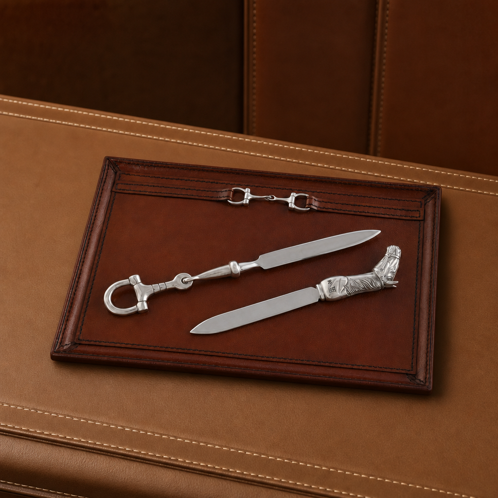Premium Genuine Leather Equestrian Bit Catchall Tray 5
