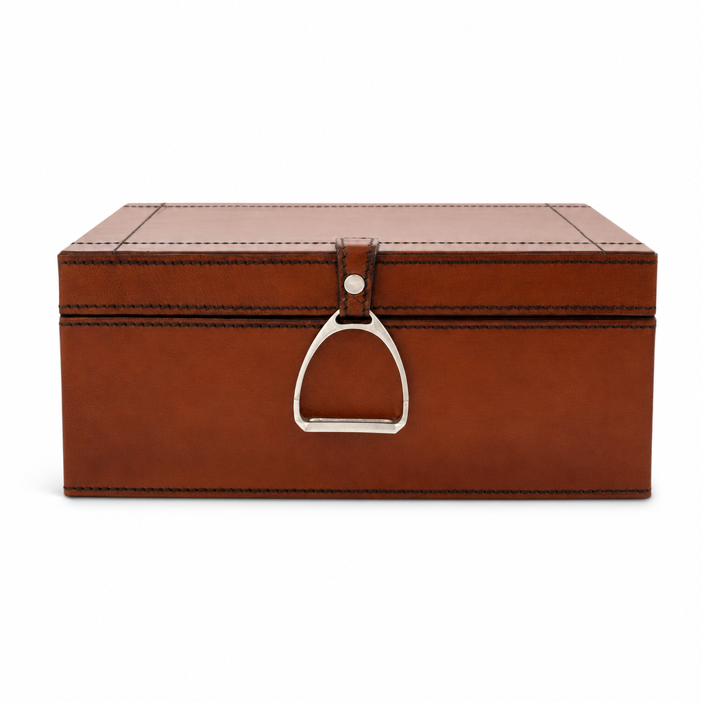 Stirrup Large Leather Box 1