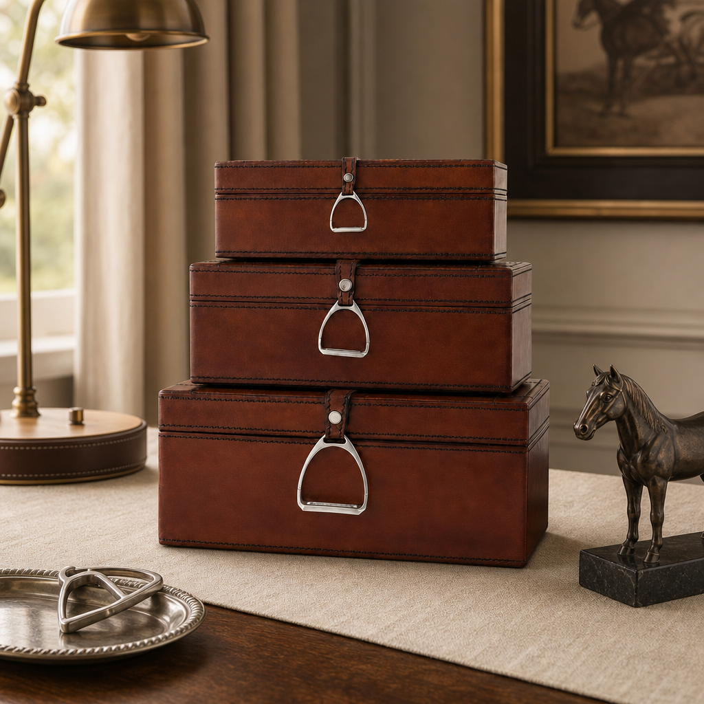 Stirrup Large Leather Box 3