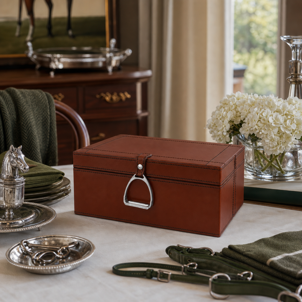 Stirrup Large Leather Box 6