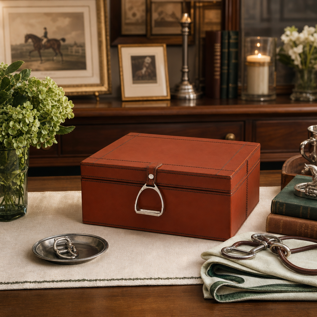 Stirrup Large Leather Box 7