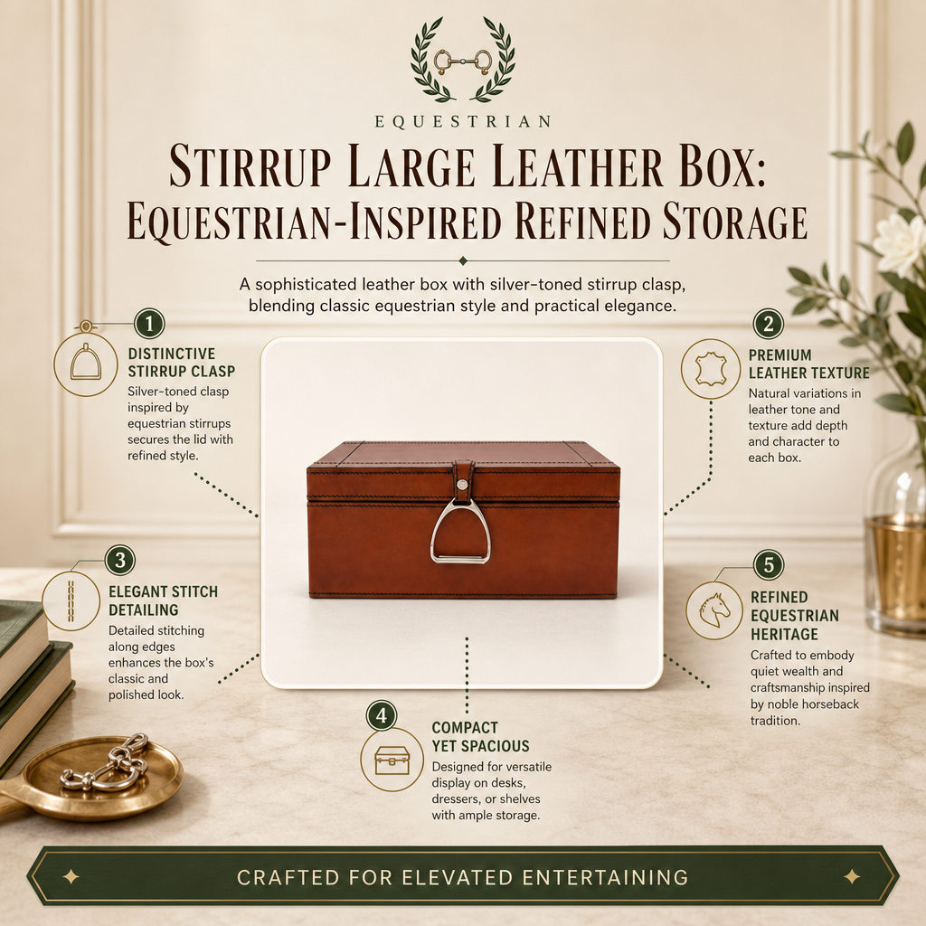 Stirrup Large Leather Box 9