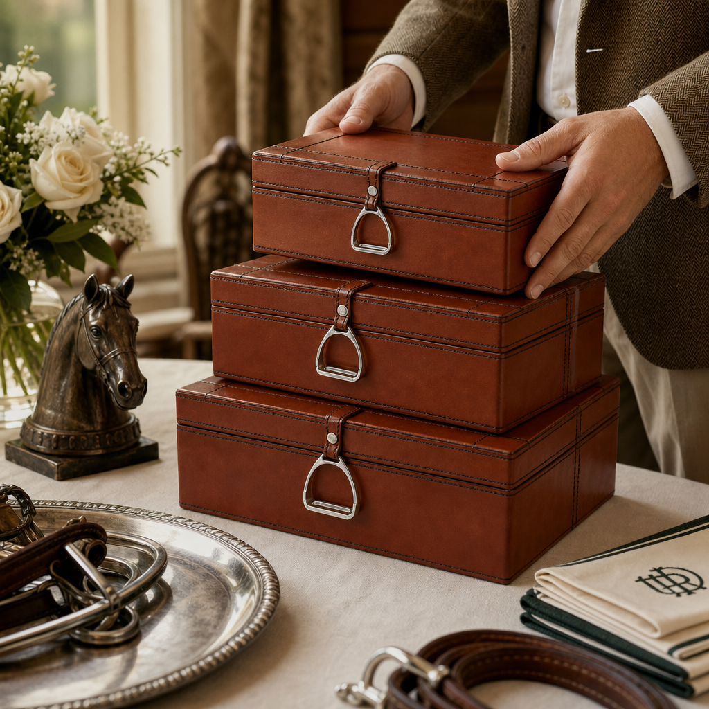 Stirrup Small Leather Box 4