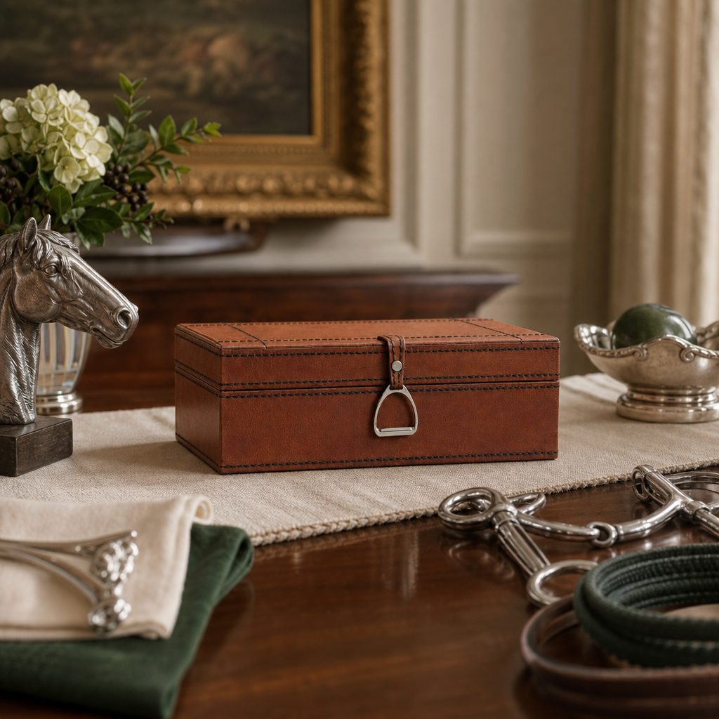 Stirrup Small Leather Box 5