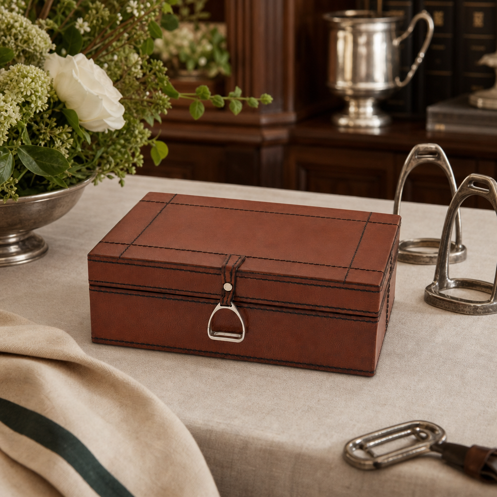Stirrup Small Leather Box 6