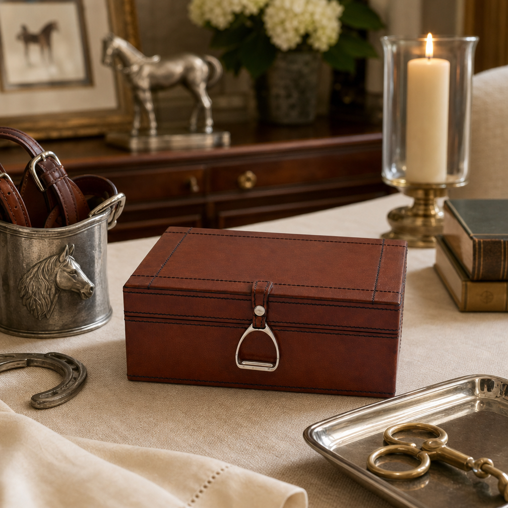 Stirrup Small Leather Box 7