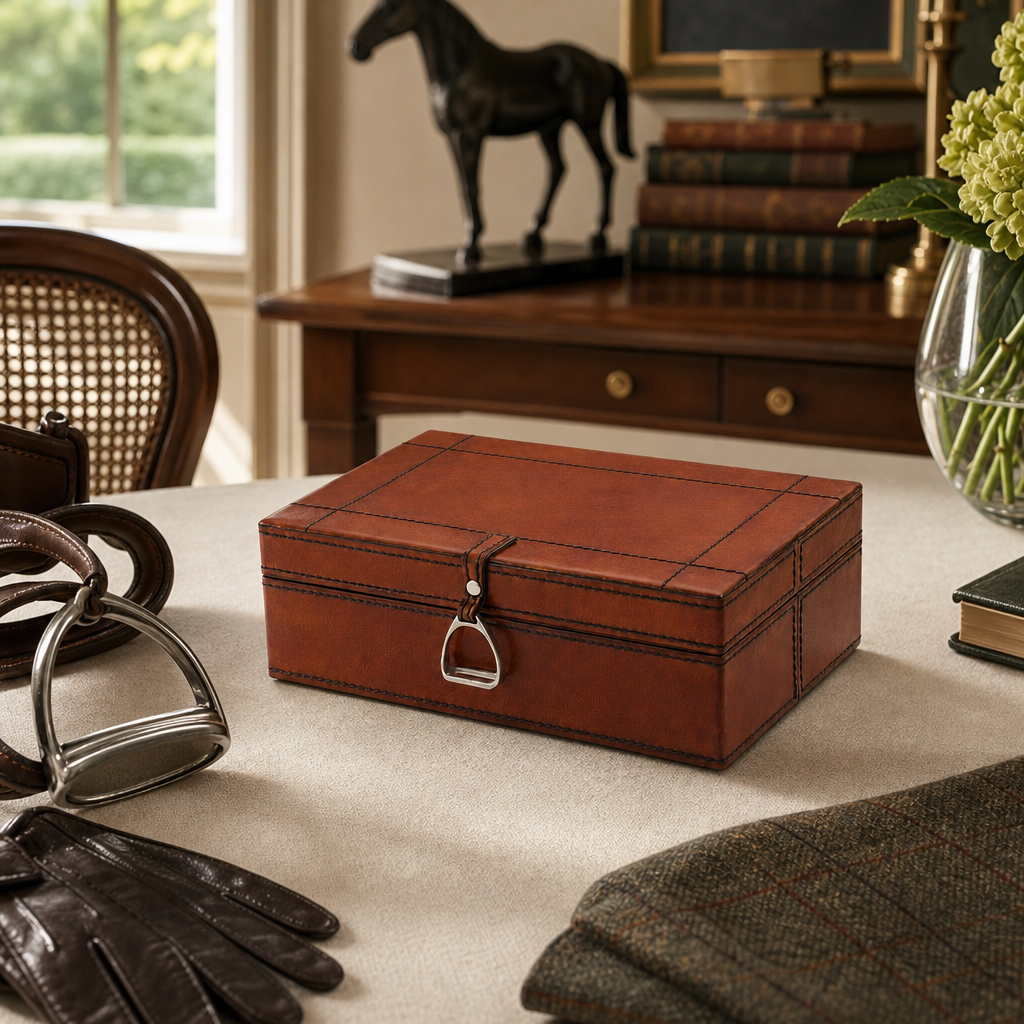 Stirrup Small Leather Box 9