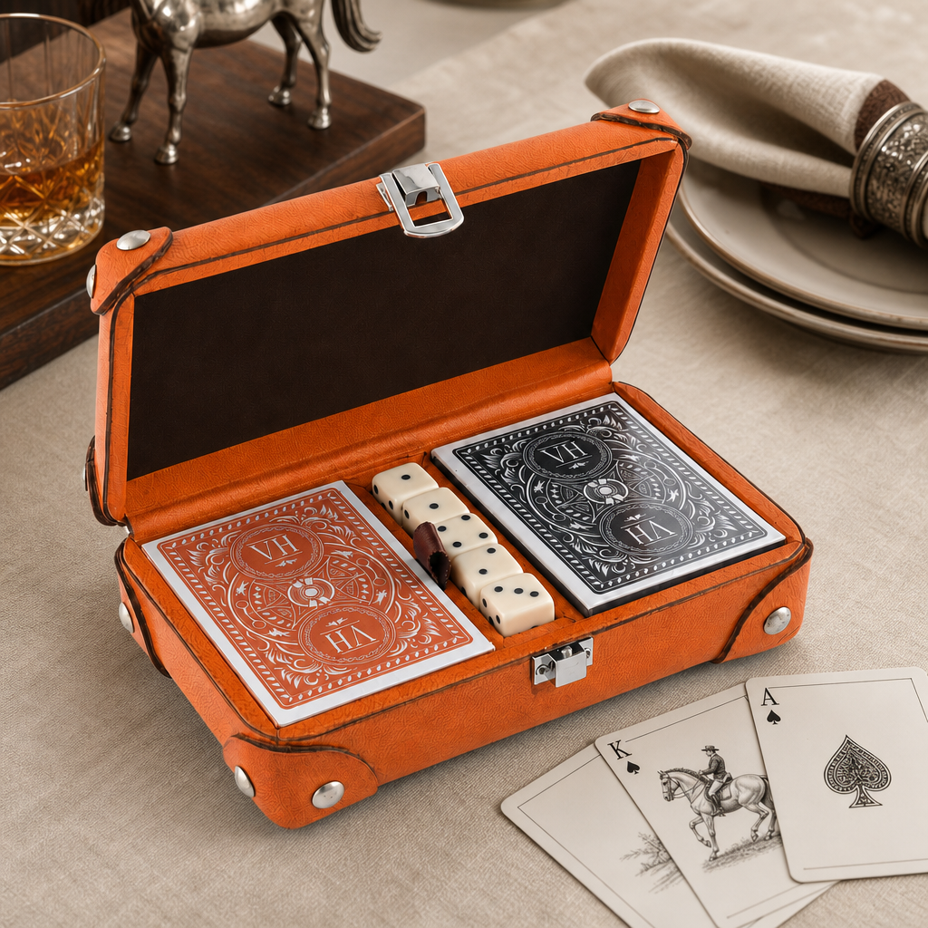 Bit Leather Amber Playing Card Set 2