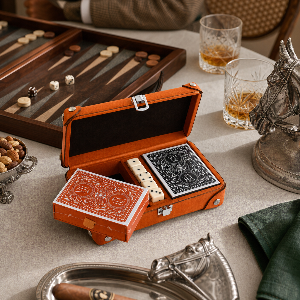 Bit Leather Amber Playing Card Set 7